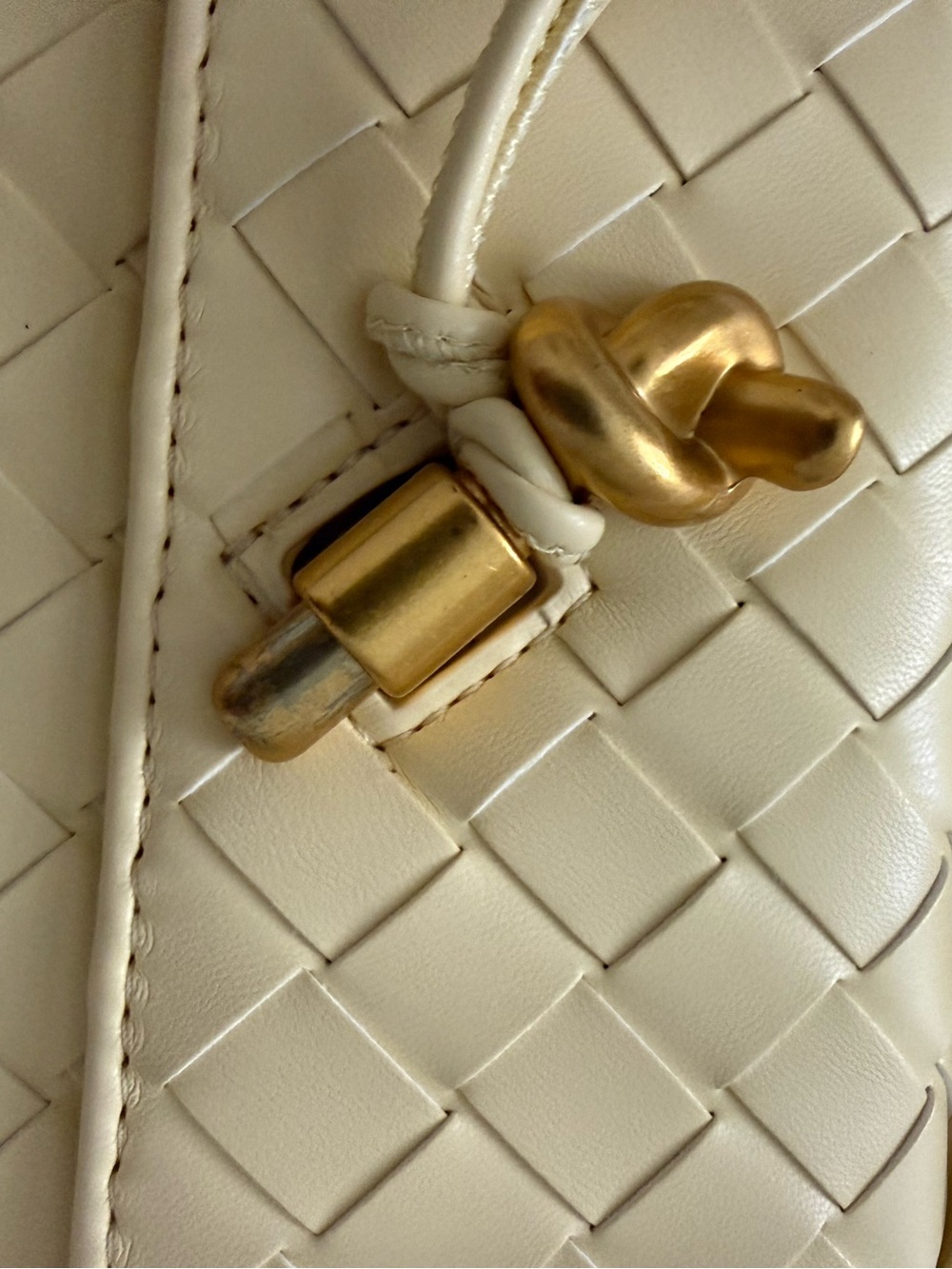 Yellow Intrecciato East West Clutch Bag - Picture 4 of 6